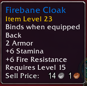 Firebane Cloak
