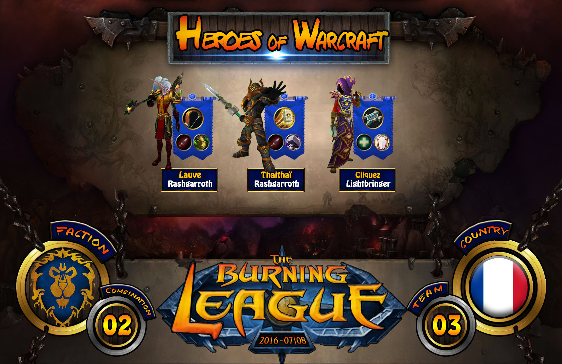 Winning team of the tournament: the Heroes Of Warcraft